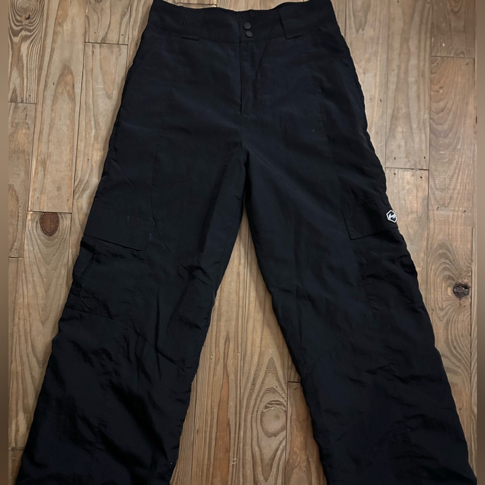 Large Silk Black Cargo Pants from YoungLa